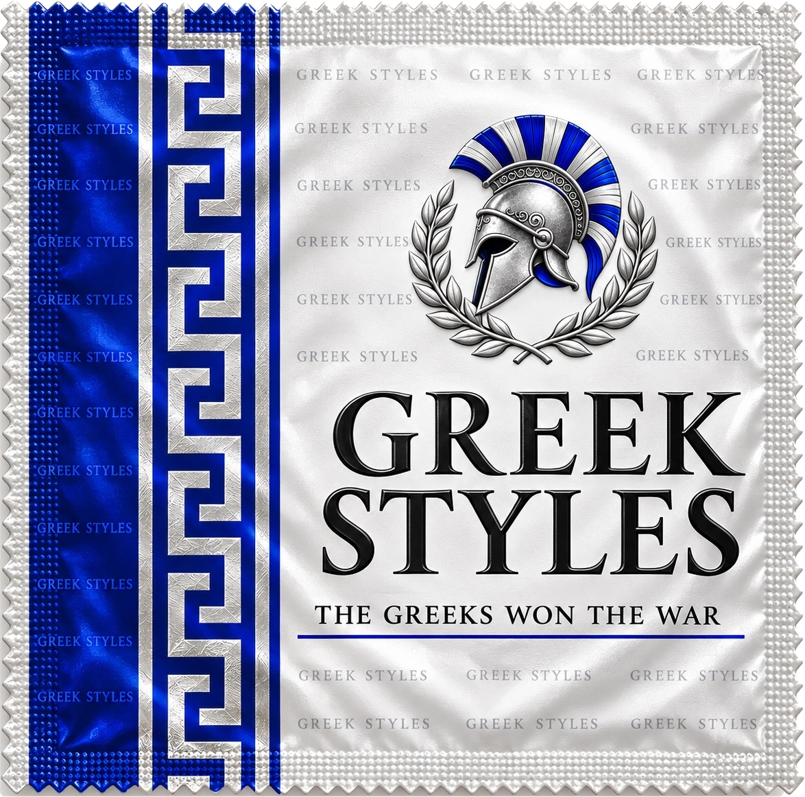 Greek Styles foil packaging preview