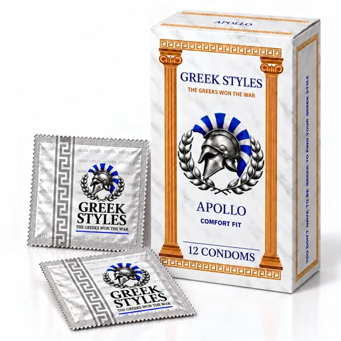 Apollo 12-pack photorealistic packaging preview with foil packets